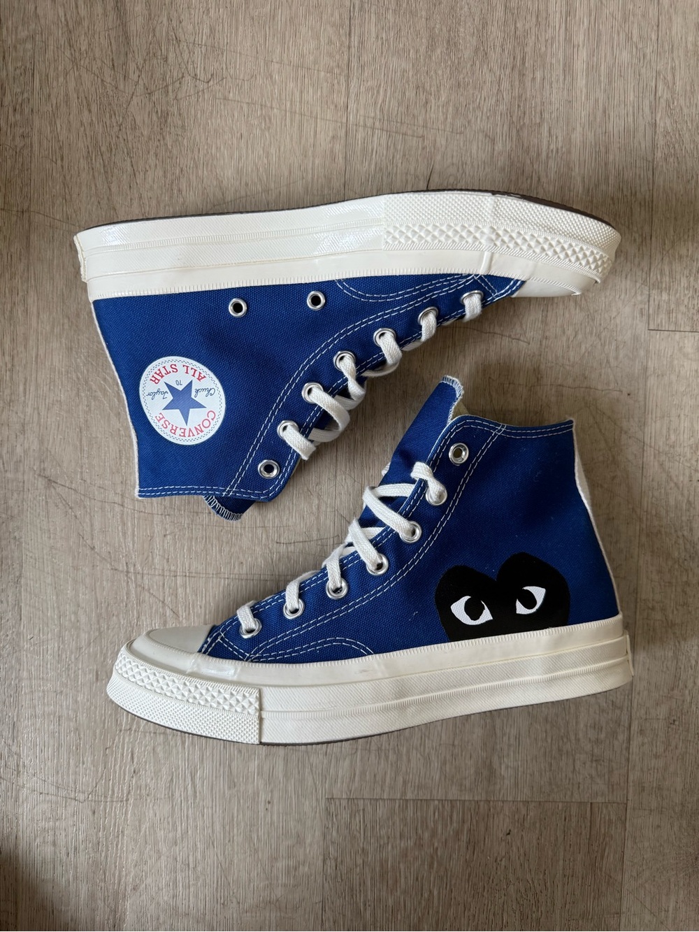 CommedeGarconsXConverse Chuck 70 High ‘Blue Quartz’ 171846C Size 6m/8w PREOWNED